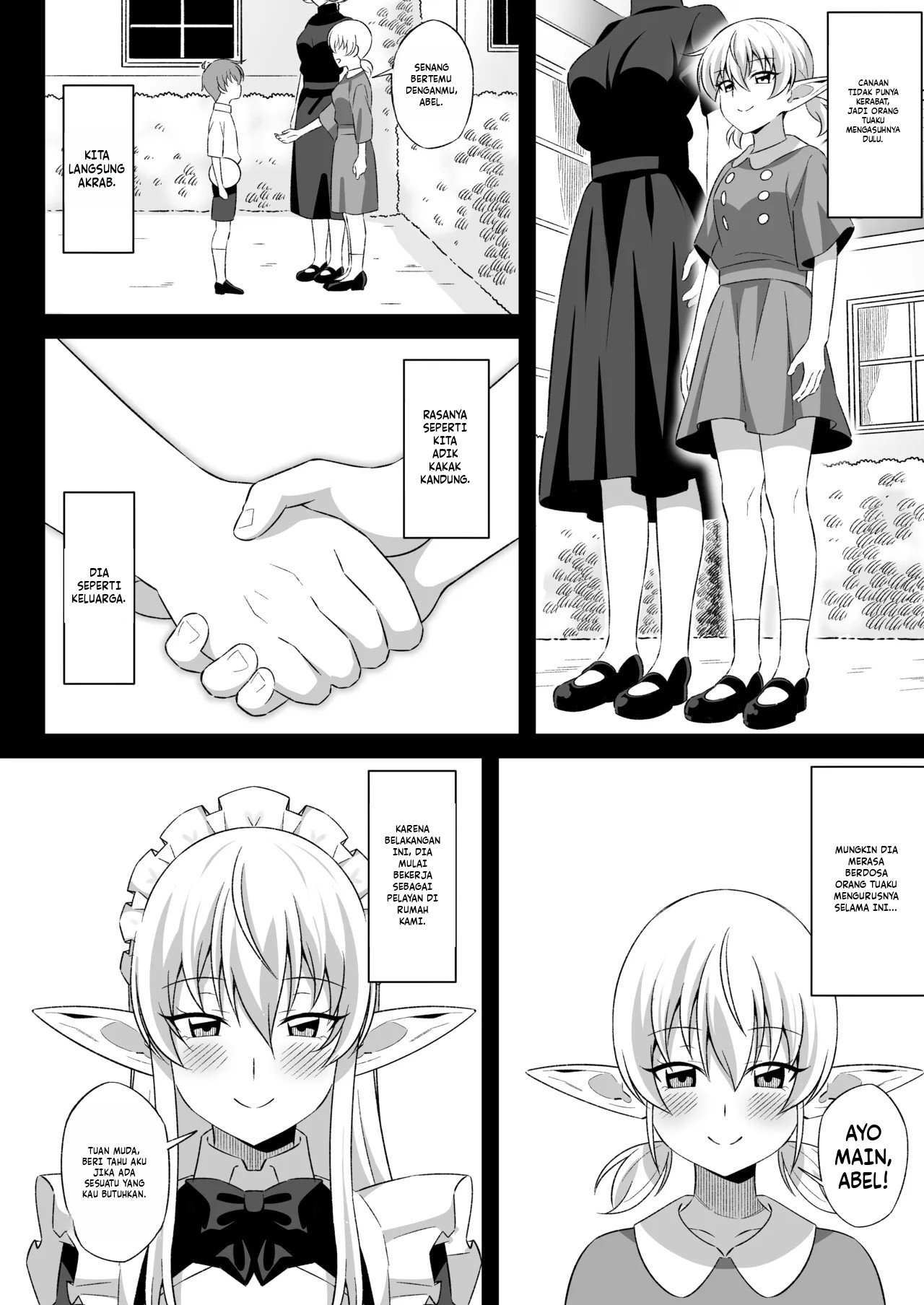 Oyashiki ni Tsukaeru Elf wa Goshujin-sama ni XXXX de Gohoushi Suru no ga Shigoto desu Chapter 1 End – halaman 3