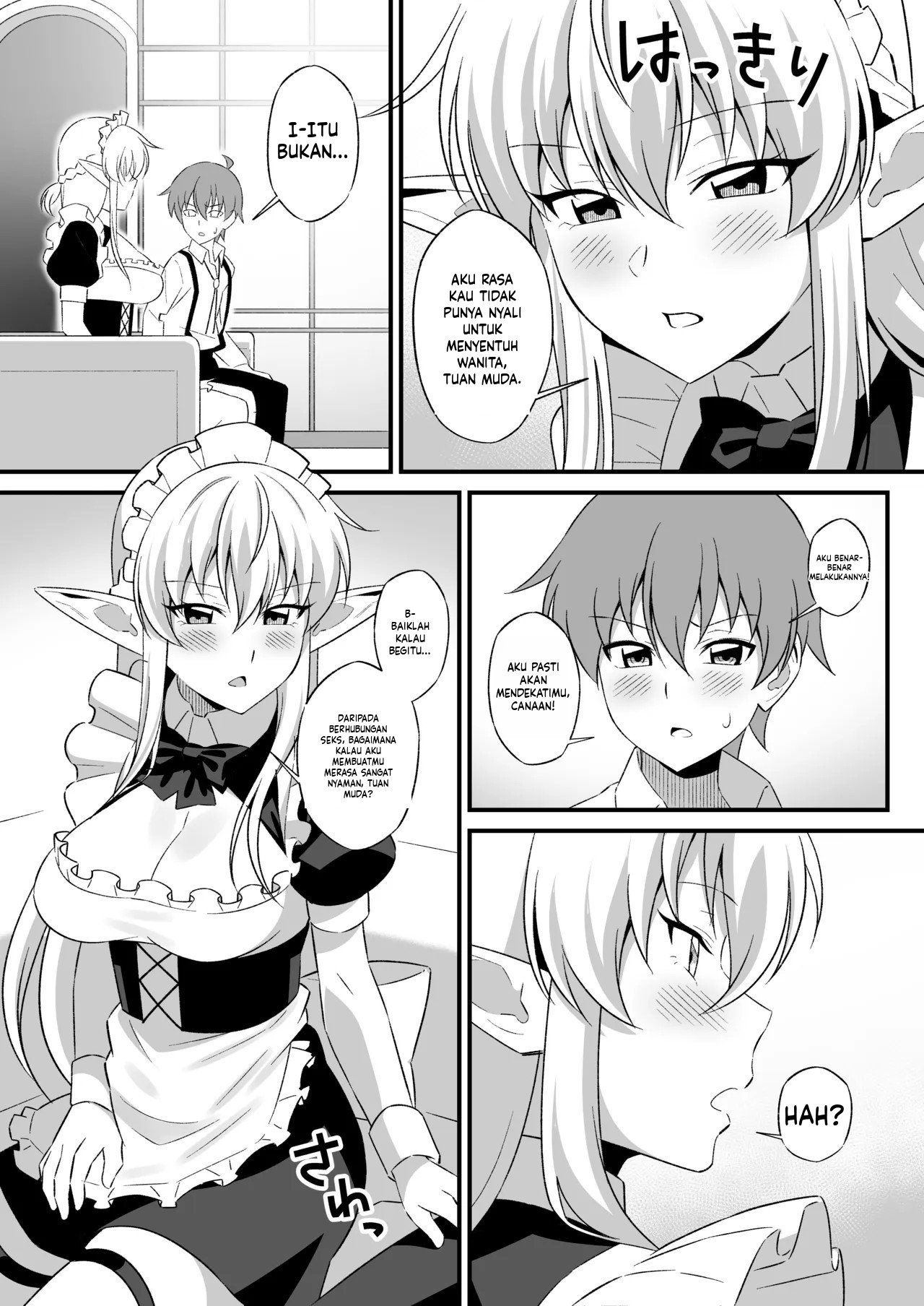 Oyashiki ni Tsukaeru Elf wa Goshujin-sama ni XXXX de Gohoushi Suru no ga Shigoto desu Chapter 1 End – halaman 6