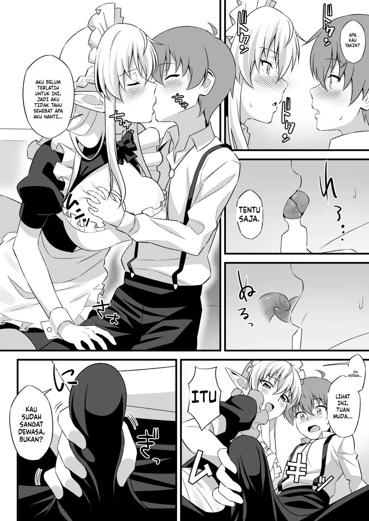 Oyashiki ni Tsukaeru Elf wa Goshujin-sama ni XXXX de Gohoushi Suru no ga Shigoto desu Chapter 1 End – halaman 7
